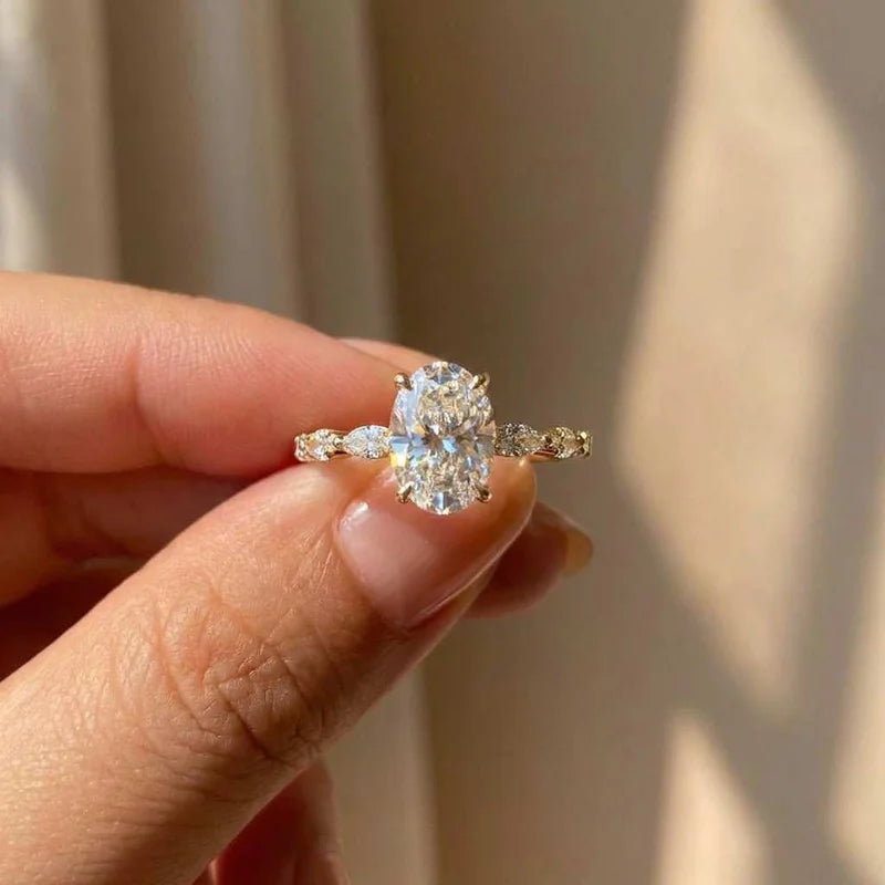 925er Sterlingsilber zarte Damenringe kleiner AAA Zirkonia empfindlicher Verlobungsring für Liebhaber hochwertiger Hochzeitsschmuck