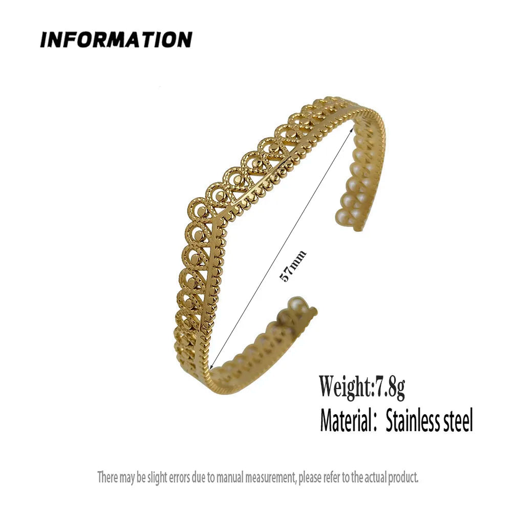 Neues Kronenform-Edelstahlarmband, 18K vergoldet, hochwertige wasserdichte Silberkette, Pärchengeschenk