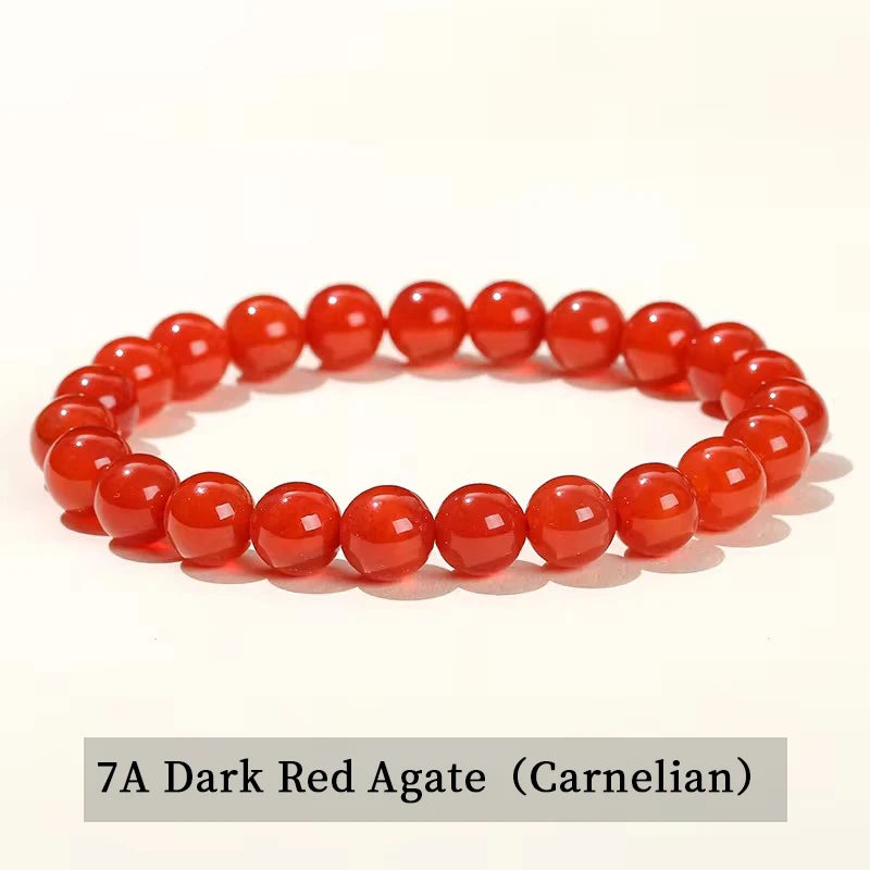 JD Natursteinperlen Armband Amethyst Tigerauge Kristall Quarz Achat Edelstein Perlen Armreifen Damen Herren Reiki Heilung Schmuck Geschenk