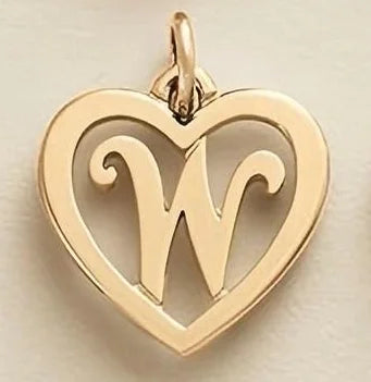 SUNIBI Edelstahl-Buchstabenanhänger Herzform Hohl Anhänger Charm für Armbänder Halsketten für Frauen DIY Schmuckherstellung