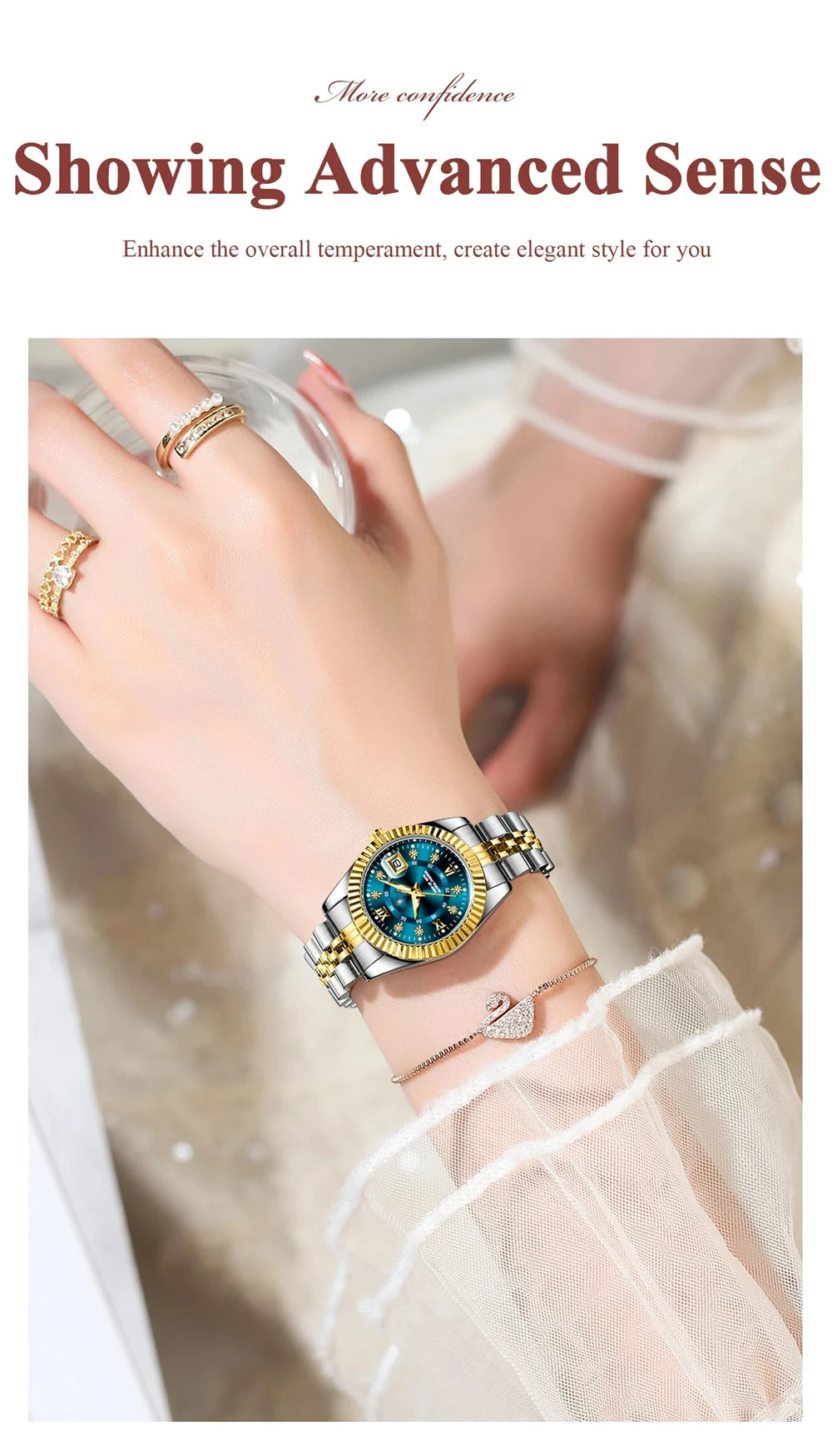 Relojes de pulsera de cuarzo de moda de 28MM, nuevos relojes para mujer, reloj pequeño de oro de lujo con diamantes para mujer, todo por 1 real, reloj de mujer