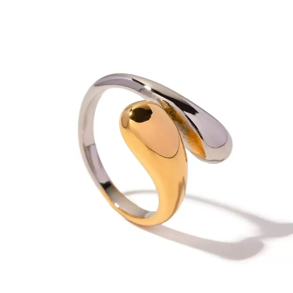 Wasserdichter, hohler Edelstahl-Fingerring der Spitzenklasse, trendig für Frauen, personalisierter Schmuck Großhandel