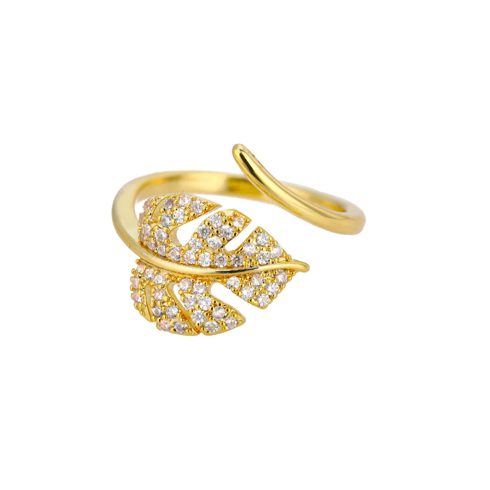 Zirkon Herzringe für Damen, Edelstahl, Goldfarben, geometrischer offener Fingerring, modischer Hochzeitsschmuck, ästhetisches Geschenk