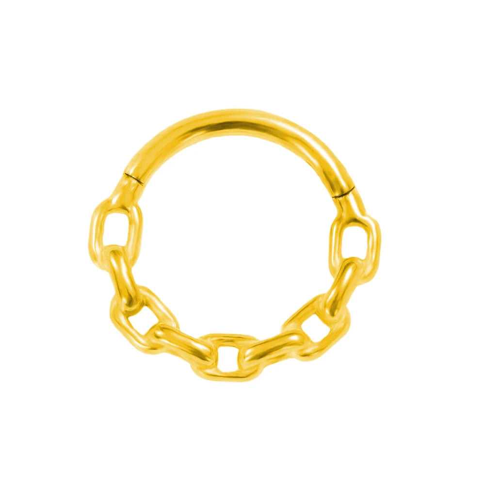Anillo de nariz con flores, tabique, 100 % acero quirúrgico 316L, circonita, clicker, perforación Daith, cartílago de oreja, aro Helix, flores, gotas de agua