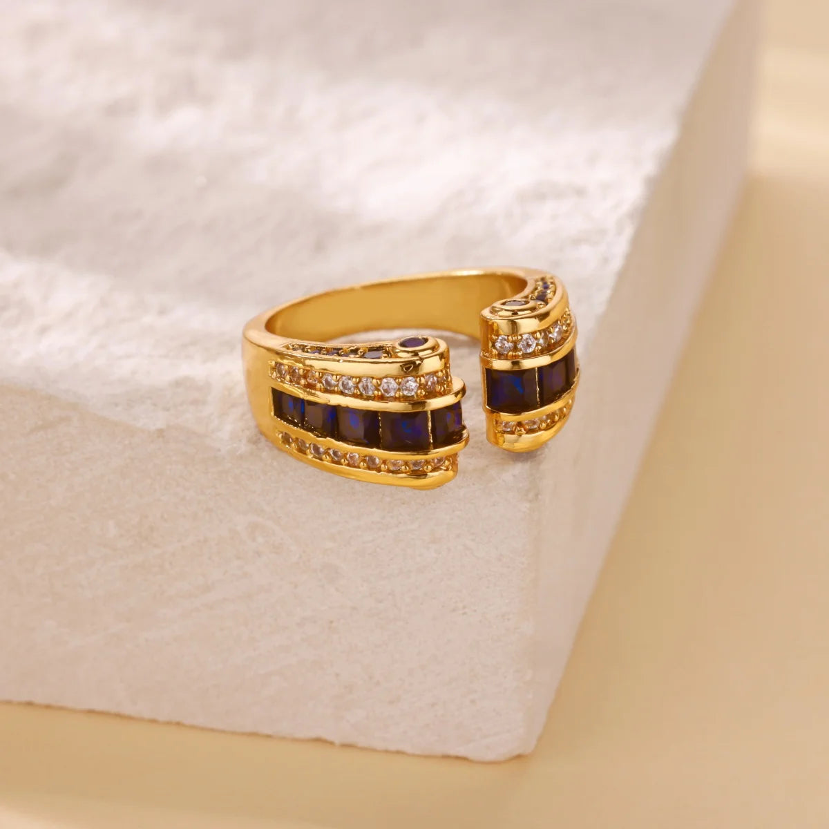 Gotische Edelstahl-Öffnungs-Fingerringe für Damen Vintage Geometrische Verstellbare Fingerringe Trendiger Punk-Schmuck Geschenke