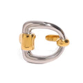 Großhandel High-End wasserdicht dreidimensionaler M-Buchstabe hohler Edelstahl Fingerring trendig für Damen personalisierbarer Schmuck