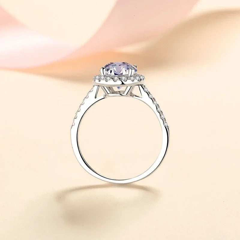 NeeTim 1CT 2CT D VVS1 Ovalschliff Moissanitringe für Damen 925 Sterling Silber Labordiamant Verlobung Hochzeitsfeier Ring Großhandel