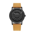 Relojes de hombre PENGAGAR, reloj de cuarzo de acero inoxidable, puntero de desplazamiento creativo, reloj de pulsera con fuerza magnética, Relogio Masculino + caja
