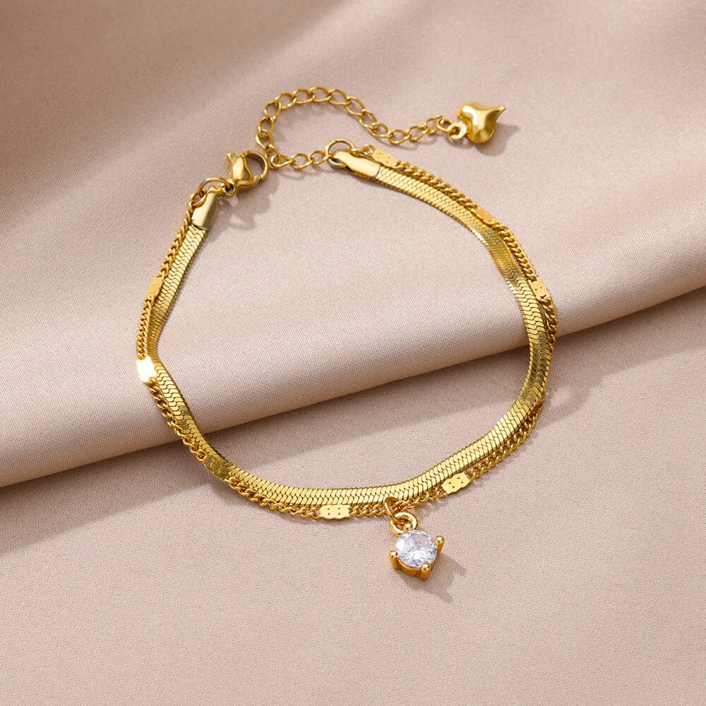 Edelstahl-Imitationsperlen-Fußkettchen für Damen, goldfarbene Kette, Knöchel-Armband, Fußkettchen, Sommer-Strandschmuck-Accessoires, Geschenk