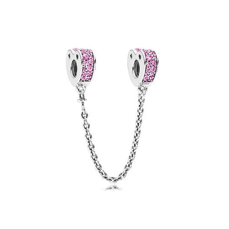 Heiß begehrtes 925er Silber Rosa Serie Blume Hundepfote herzförmiger Anhänger, passend für originale Armband DIY Accessoires, exquisiter Schmuck