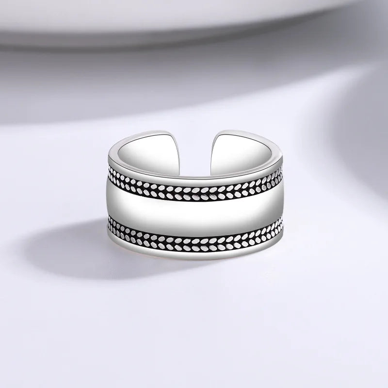 925 Sterlingsilber Glatte Oberfläche Einfache Ringe für Frauen Hochzeit Luxus Schmuck Accessoires Großhandel Kostenloser Versand Schmuck