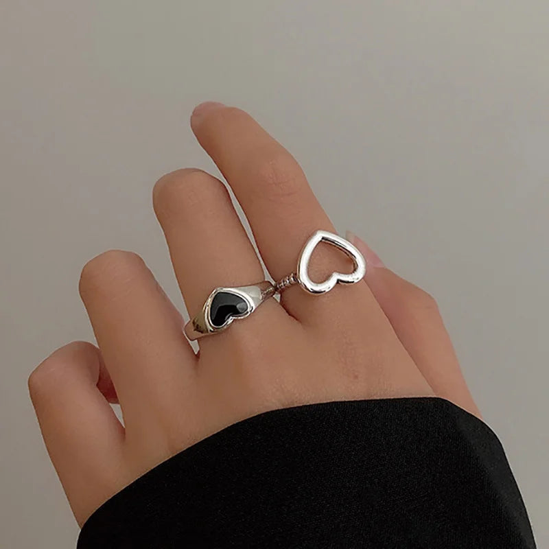 Punk Gothic Skelett Unisex Ring Set Grunge Schmetterling Frosch Frau Mann Schmuck Hip Hop Party Street Ring 2024 Neues Schmuckgeschenk