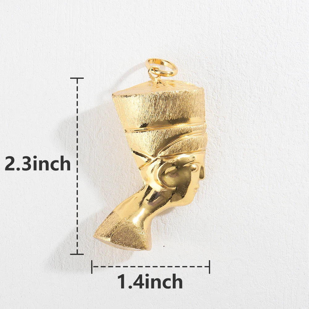 Collar con colgante de mapa de África de gran venta para mujer y hombre, chapado en oro, joyería de moda al por mayor, apilable, uso diario, regalo de fiesta