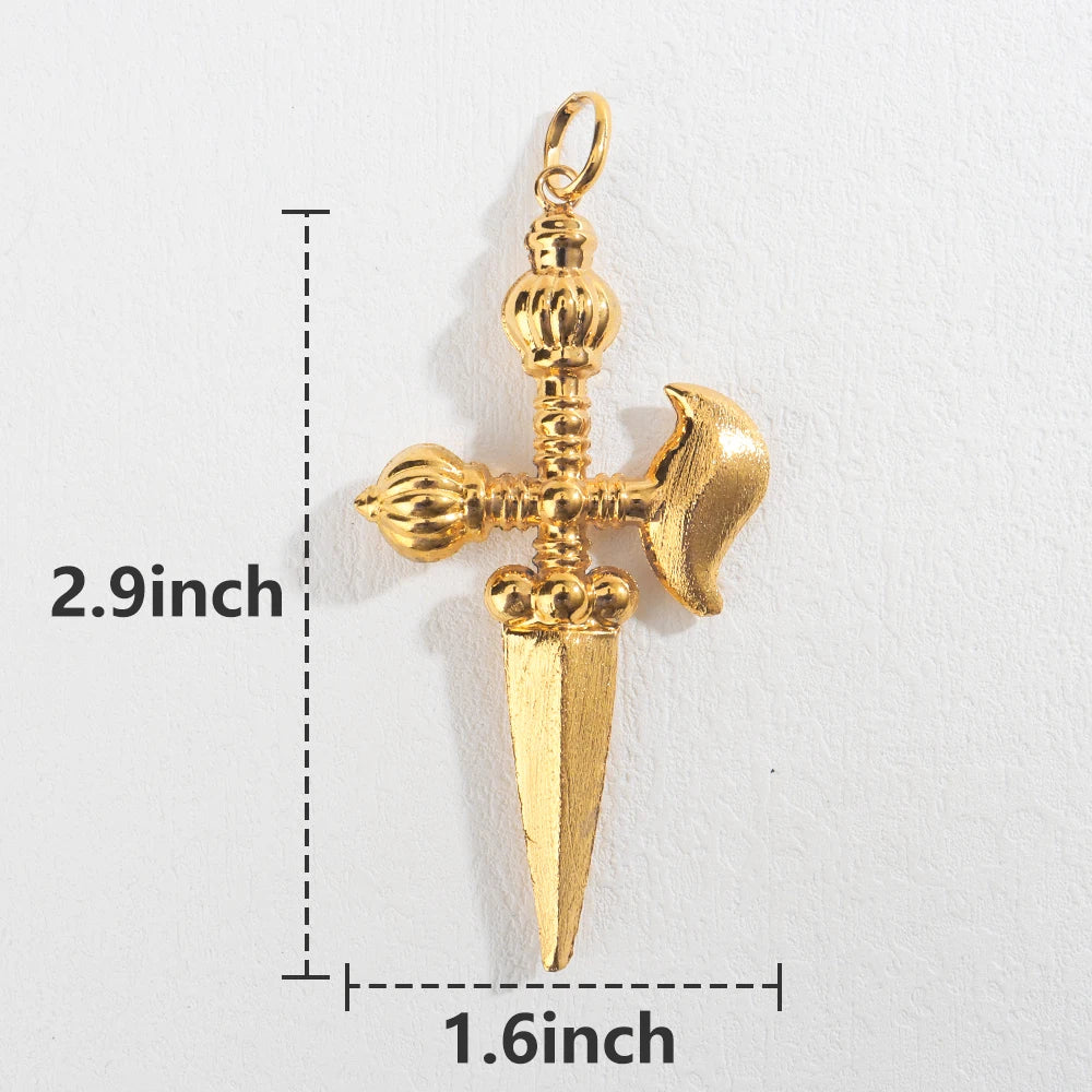 Collar con colgante de mapa de África de gran venta para mujer y hombre, chapado en oro, joyería de moda al por mayor, apilable, uso diario, regalo de fiesta
