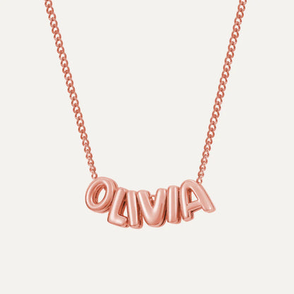 Vera Lux™ Name + Heart Bubble Necklace