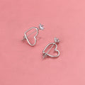 Niche, Minimalist Heart-shaped Earrings