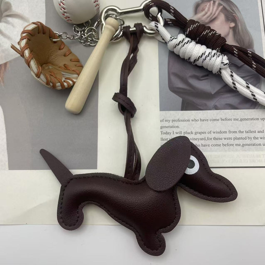 Cartoon Dachshund Bag Pendant Accessory