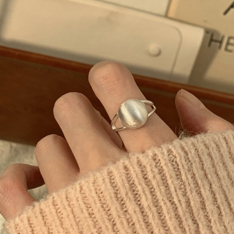 Unregelmäßige Stapelringe aus 925er Sterlingsilber für Damen