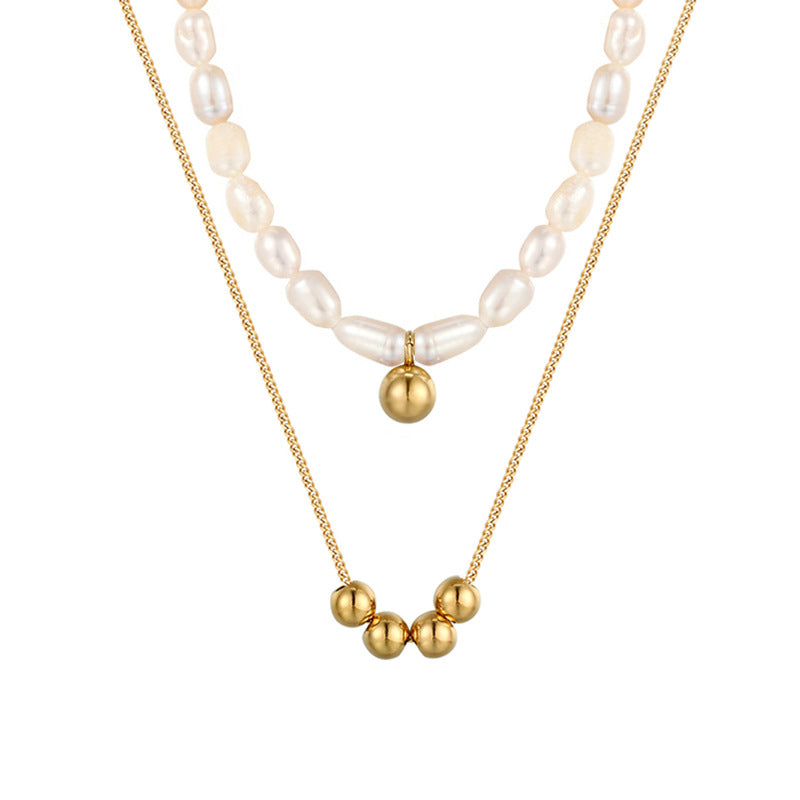 Women's Simple All-Match Freshwater Pearl Necklace