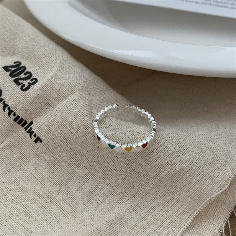 Minimalistische unregelmäßige 925er Silberringe für Damen, INS Fashion Einfacher schlichter Bandring, Anlaufschutz Alltagsschmuck