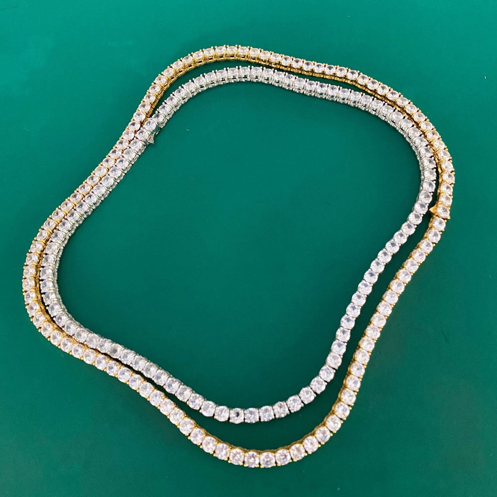 Single-row Diamond Hip-hop Mens Necklace
