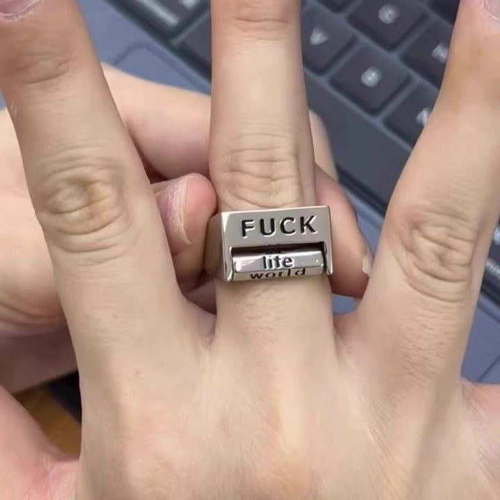 Nti Everything Rotatable Ring, verstellbarer Stimmungsring für Paare
