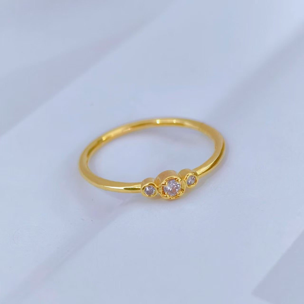 Japanese-style Ultra-fine Non-fading Zircon Ring For Women