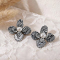 Retro Harz Blumen Ohrstecker