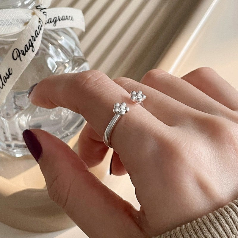 925 Sterling Silber Unregelmäßige Stapelringe für Frauen, Minimalistischer INS-Stil Schlichter Bandring, Anlaufbeständiger Vielseitiger Fingerschmuck für den Alltag