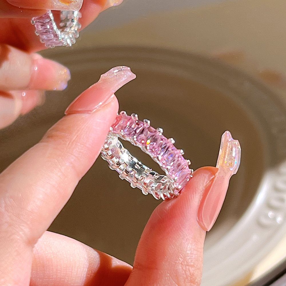 Einzigartiger Herz Dorn Katzenaugen Zirkon Ring für Damen, Süßer Kühler Fashion Vielseitiger Band