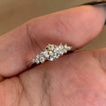 S925 Sterling Silver Berlin Love Letter Zircon Open Ring For Women, Luxury Shiny Zircon, Elegant & Versatile Commute Ring