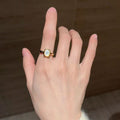 Must-Have Shell Rings For Beach Trips, Unique Niche High-End Design, Light Luxury Exquisite Fashion Statement Bands For Women