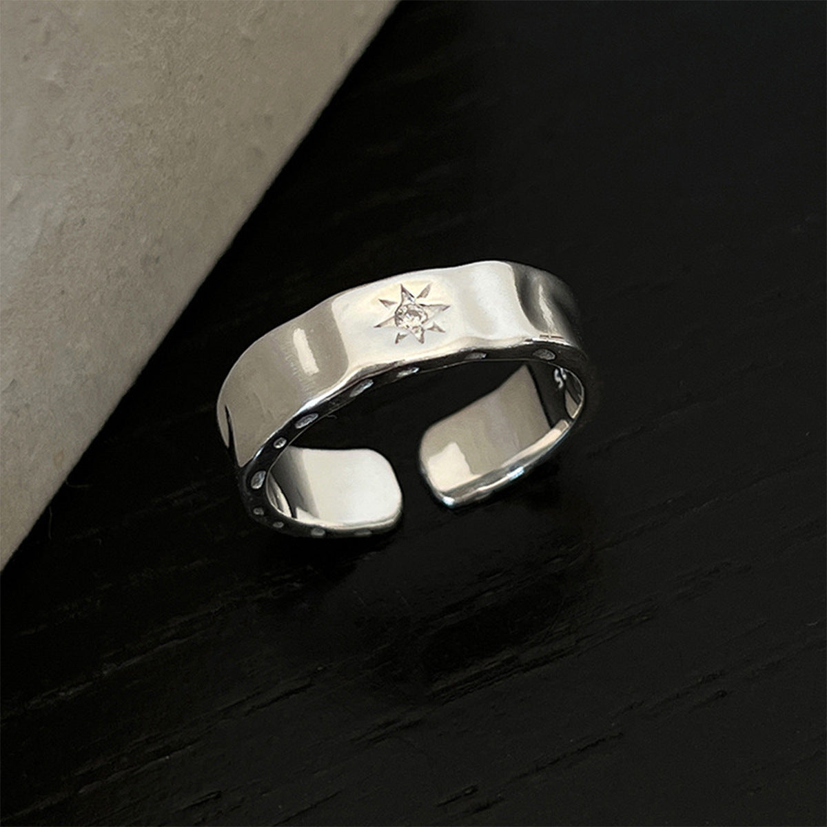 S925 Silber Damenringe, High-End Minimalistische, Nicht Verblassende Vintage-Bänder
