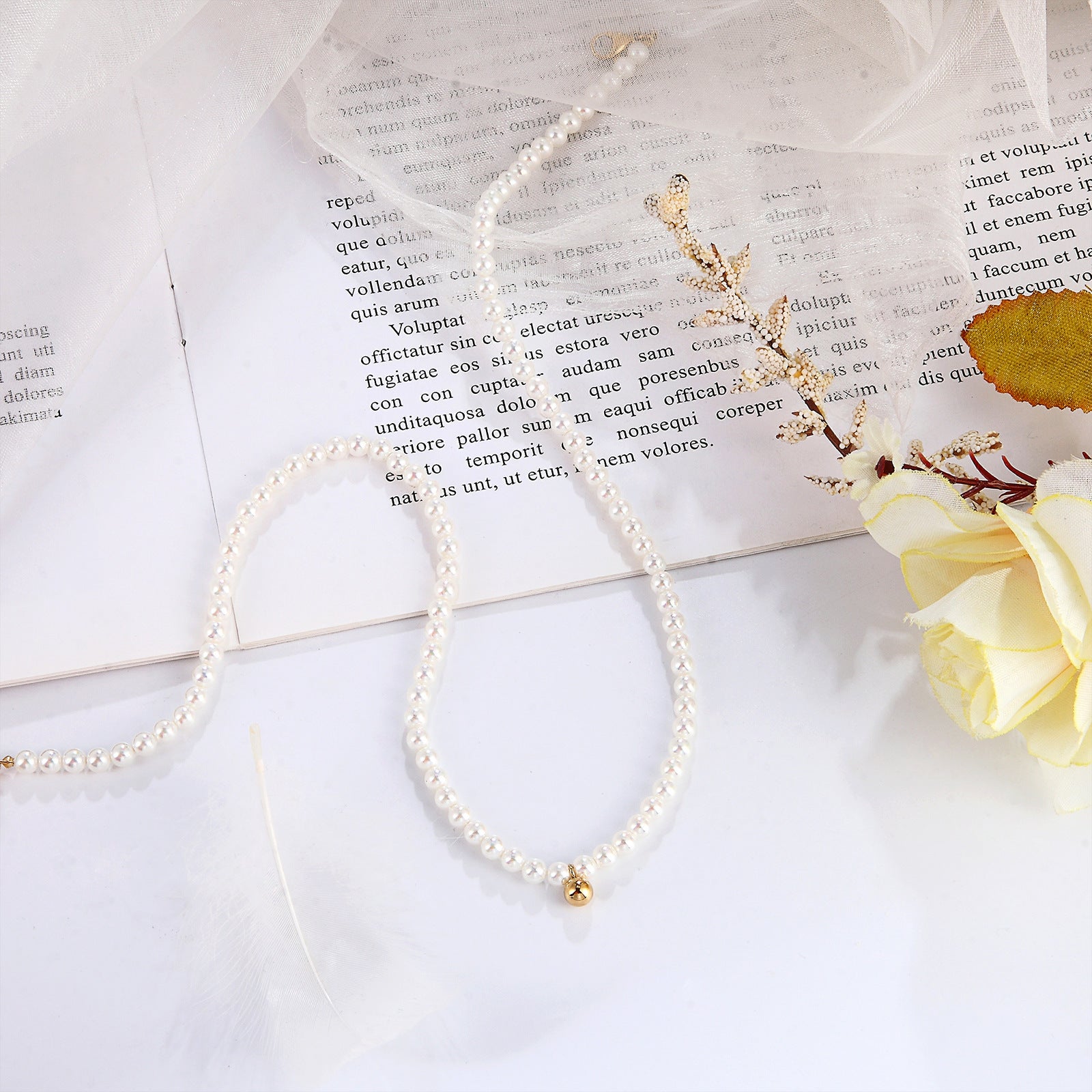 Women's Simple All-Match Freshwater Pearl Necklace