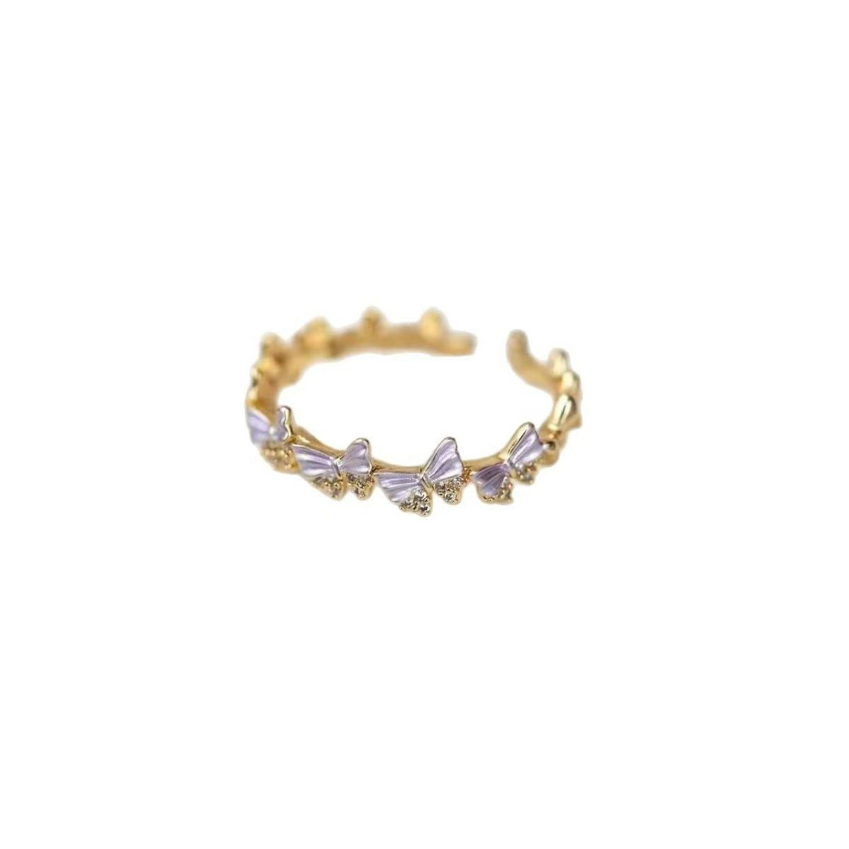 2026 Neuer Luxus-Feen-Schmetterlingsring für Damen, koreanischer Stil, einzigartiges Nischen-Design Ring