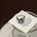 Opal Star Ring For Women, INS Niche Design, Open Adjustable Index Finger Ring, Personalized All-match Finger Ring