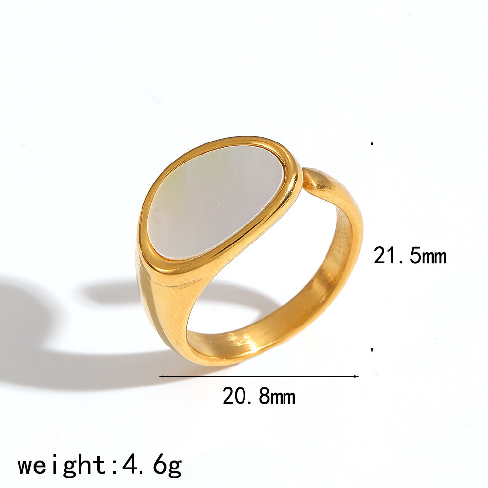 Modischer und eleganter Ring aus Edelstahlguss für Frauen