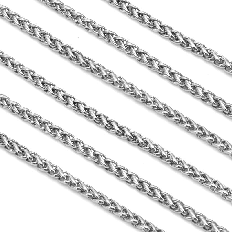Stainless Steel Skeletal Chain Personalized Simple Fashionable Versatile Necklace Jewelry