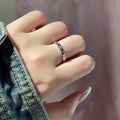 Simple Niche Minimalist Open Ring For Women, Fashion Light Luxury High-End Jewelry, Elegant & Versatile