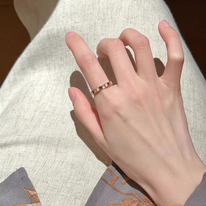 Exquisiter Ring aus emaillierter Farbglasur für Damen, 3D-Schmetterling, vielseitig & modisch, S925 versilbert, verstellbare Öffnung, Zeigefingerring