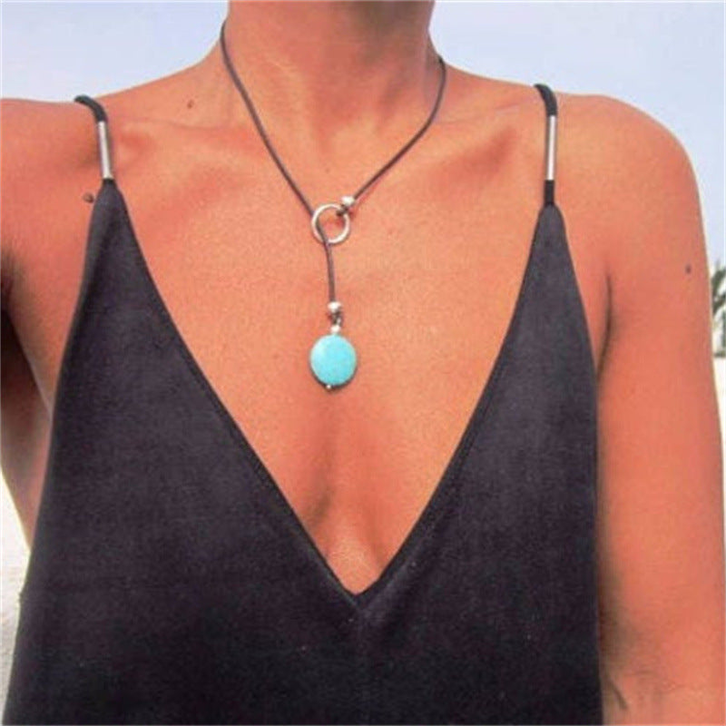 Y-shaped Collar Fashionable Beach Necklace