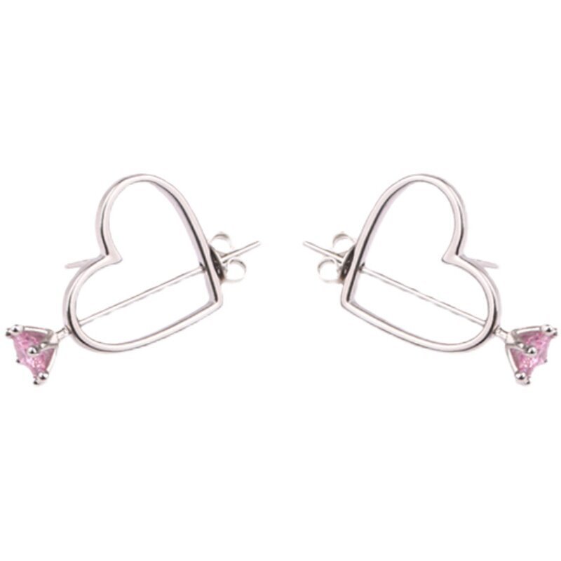 Niche, Minimalist Heart-shaped Earrings