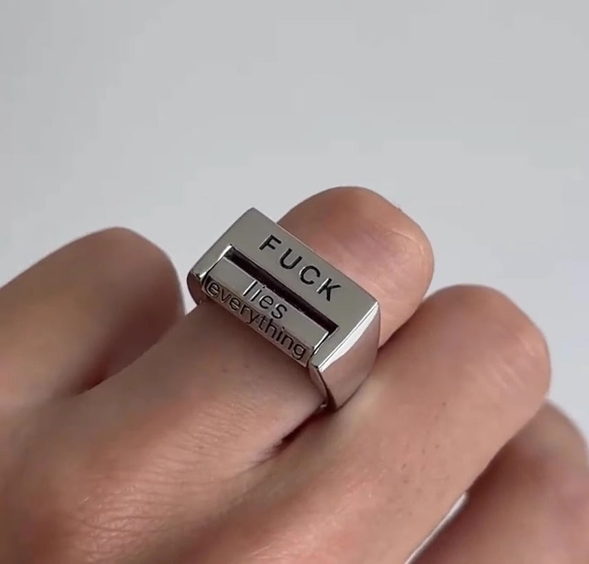 Nti Everything Rotatable Ring, verstellbarer Stimmungsring für Paare