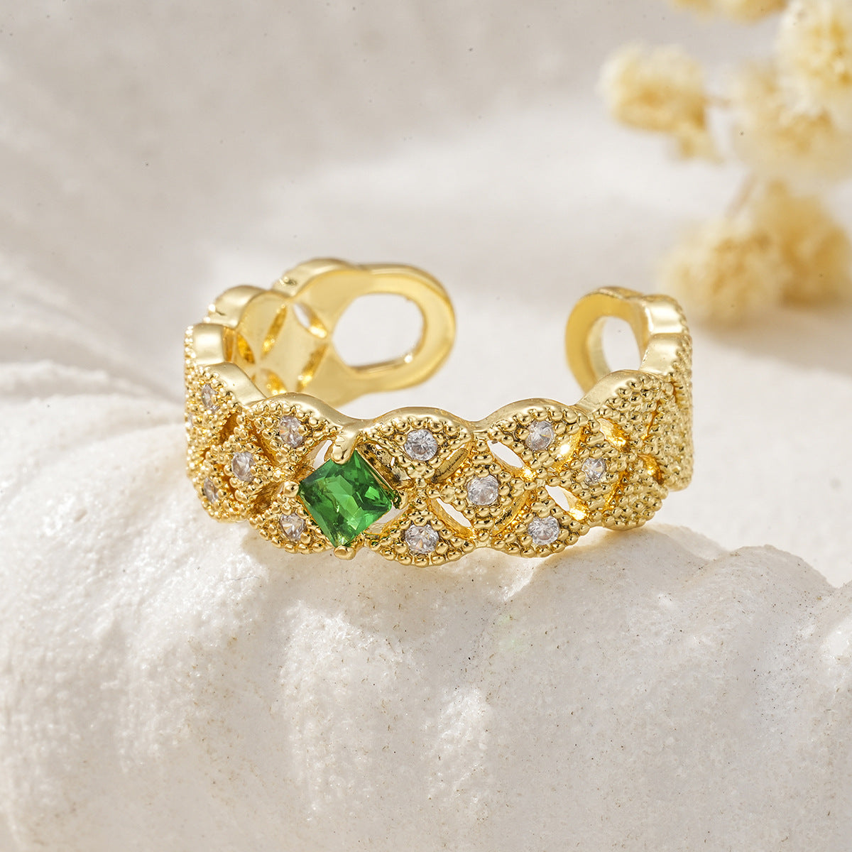 Colorful Zircon Cute Swan Ring
