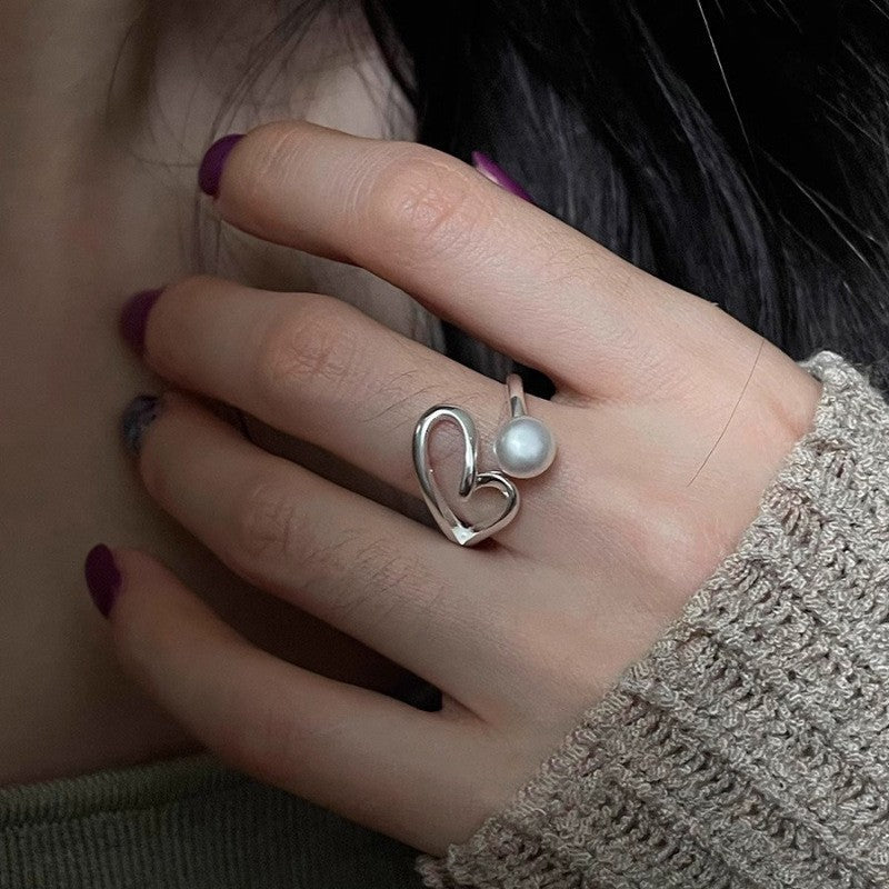 Unregelmäßige Stapelringe aus 925er Sterlingsilber für Damen