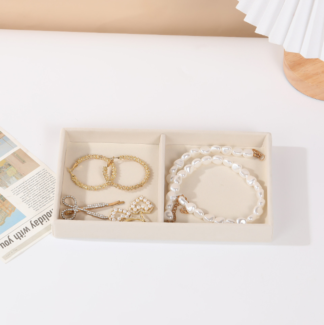 Jewelry Storage Box-Full Exclusion Clause-Beige-1 piece