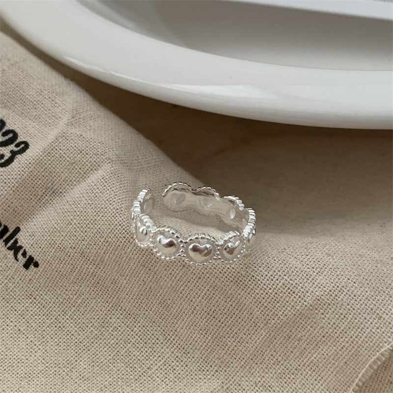 Minimalist Irregular 925 Silver Rings Set For Women, INS Fashion Simple Plain Band, Anti-Tarnish Daily Wear Jewelry