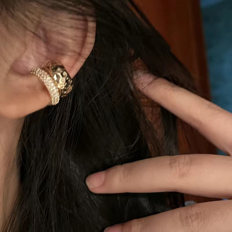 Exquisite High-End Doppelschicht-Metall-Ohrklemmen, nicht-piercing Ohrringe, 2026 Neuer luxuriöser einzigartiger Ohrschmuck