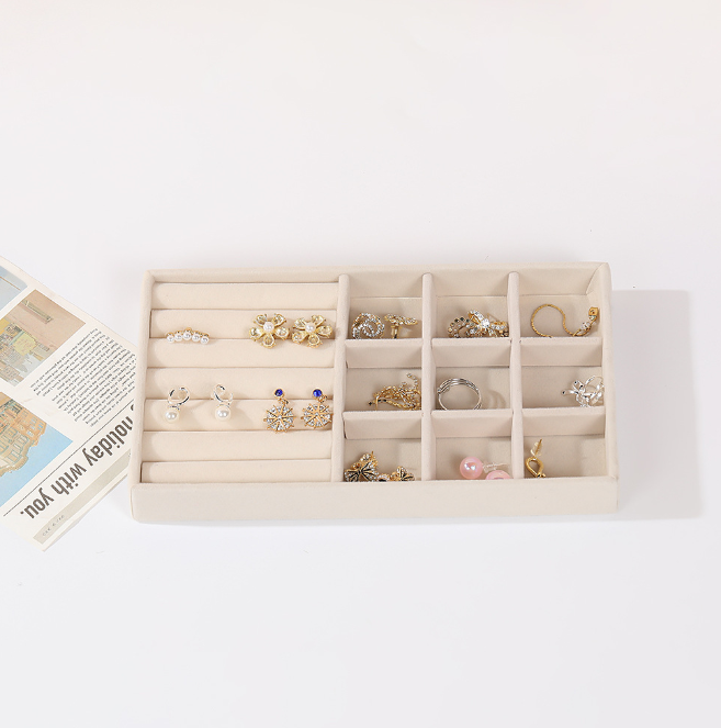 Jewelry Storage Box-Full Exclusion Clause-Beige-1 piece