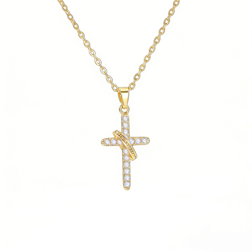 Simple Cross Pendant Necklace For Women